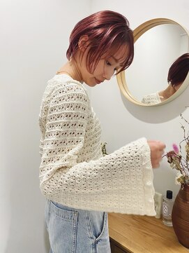 アル 心斎橋(alu) ショートボブ/小顔に見せるヘア/ココアベージュ