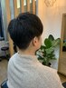 メンズデザインカット+ヘアカラー＋アイブロー+頭皮の臭い消しスパ