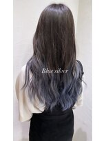 アジールヘア 池袋東口店(agir hair)&nbsp;★ブルーシルバーアッシュ透明感グラデーションカラー　池袋