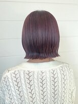 エルベ 千波店(elve) 外ハネボブスタイル×モテカラーラベンダーブラウン◎