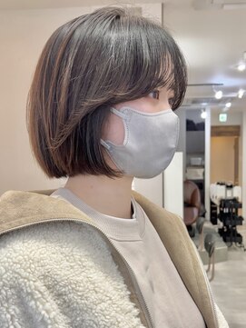 ビュー フクオカ(VIEW FUKUOKA) モードに大人可愛いダークアッシュイメチェンボブ