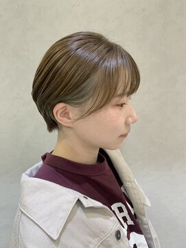 ルル(LuLu by KENJE) ショートボブ×推しカラー【藤沢/ヘッドスパ/髪質改善/イノア】