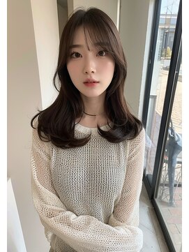 ドロシー 郡山桑野店(Dorothy) ベージュグレー黒髪レイヤーくびれヘア小顔10代20代30代40代