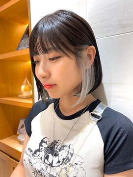 マックス フォー ヘアー(MAX FOR HAIR) 綺麗なラインのボブ×イヤリングカラー◎