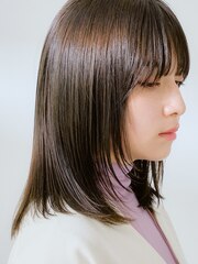 [Inity]ミディアムレイヤー[髪質改善/江坂/縮毛矯正/傷まない]