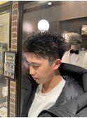 スパイキーショート×ツイストパーマ