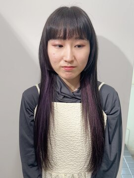 タリ(Hair Design TALI) lavender inner × hime long