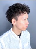 ツイストスパイラルアップバング