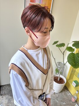 ヒントステーション(HINTSTATION) 〈浅草 半個室〉ハンサムショート/オレンジベージュ