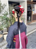 【立川cres奈佳子】リングポニーヘアアレンジ卒業式