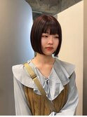 タッセルボブ × ワインレッド