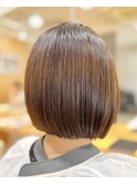大人ボブ/大人ショート/切りっぱなしボブ/20代/30代/40代