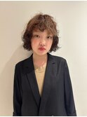 ドライパーマ/ ブラウン/ボブパーマ
