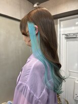 ファビ 渋谷(Fab) くびれヘア/暗めカラー/アプリコットオレンジ/縮毛矯正