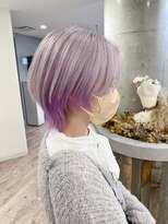 アンドソー 池袋(&so.)&nbsp;デザインカラー/インナーカラー/ラベンダーピンク/ウルフカット