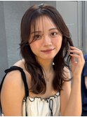 韓国レイヤーカット/ヨシンモリフェイスレイヤー/艶髪カラー