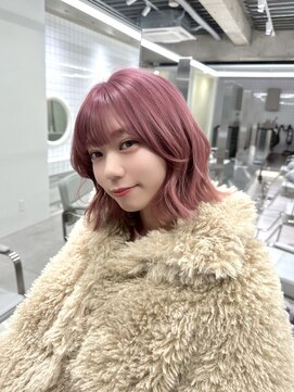 モアナ ルア バイ ヘッドライト 平塚店(Moana Lua by HEADLIGHT) Lua平塚＃レイヤーボブ＃ピンク＃顔周りレイヤー