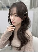 ☆ロングヘア バレッタアレンジ 顔周りカット☆