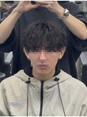 ツイストシャドウパーマ×ラウンドマッシュ