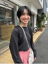 ザレミー(THE REMMY)&nbsp;ハンサムショート/センターパート/黒髪ショート