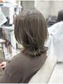 30～50代くびれヘア×暗すぎないアッシュグレー