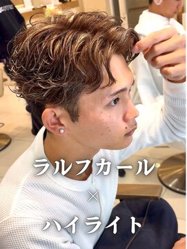 クレア本厚木(CREA) MEN’S/リバースセンターパート/ニュアンスパーマ/本厚木