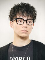 リップス 池袋(LIPPS)&nbsp;パーマで魅せるコンパクトな大人マッシュ【ツーブロ刈り上げ】