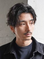 フィフス 天神大名(fifth) 天神メンズパーマルーズパーマシャドウパーマセンターパート緩め