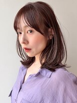 ラフ フロム ガーデン(Laf from GARDEN)&nbsp;くびれミディアム/レイヤー/顔周り/小顔/ベージュ/20代30代