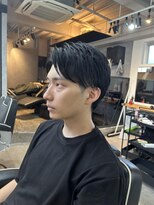 ロエメンズ(LOE men’s)&nbsp;リバースセンターパート/ニュアンスパーマ/ダウンバング