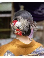 フェリーク ウジヤマダ(feerique UJIYAMADA)&nbsp;成人式前撮りヘアセット［和装ヘアセット,アップスタイル］