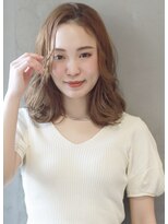 フークフーク(HOEK HOEK)&nbsp;ふわミディ☆センターパート  stylist橋本 20代30代40代50代