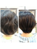 エイジングケア専門店 ジン 美容室(JIN) 60代のお客様。艶髪エステ&白髪染め