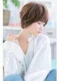 大人ガーリー◎くせ毛風アシメショートb