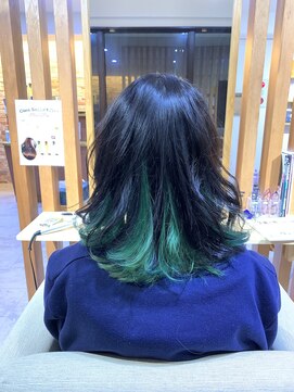 ヘアーパーチ(HAIR perch) インナー×グリーン