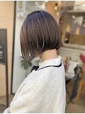 ナチュラルボブスタイル/アッシュベージュ【AND CHILL渋谷】