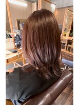 ニカ(NIKA) レディースピンクブラウンレイヤースタイル