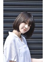 ウィローズ(WILLOW'S)&nbsp;大人可愛い20代30代40代黒髪前下がりボブ丸みショート◎