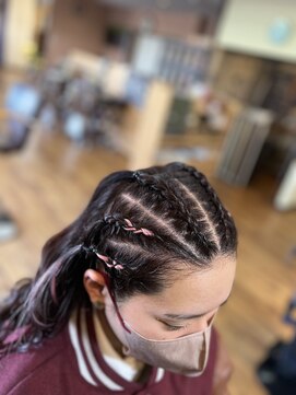 ヘアーフォルサ(HAIR FORZA) コーンロウ 6本