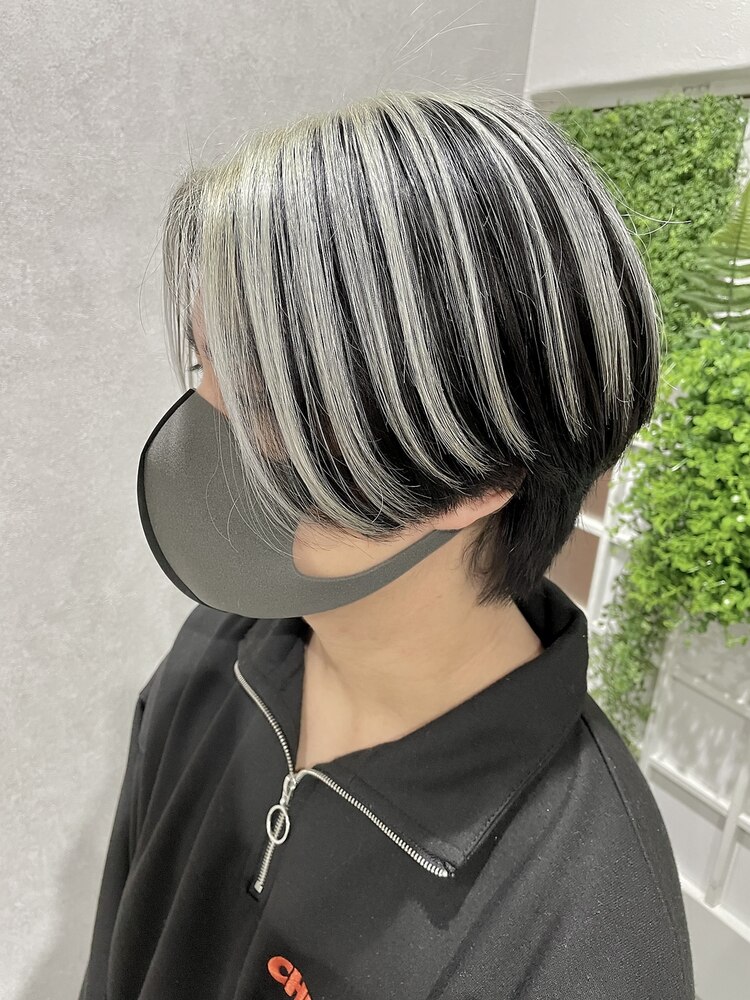 アンブレラカラーメンズセンターパートハイライト~糸ito~HIRO:L180620863|イト(ito)のヘアスタイル|ホットペッパービューティー