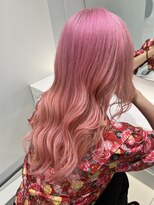 アールプラスヘアサロン(ar+ hair salon)&nbsp;ニュアンスコーラルピンクカラー