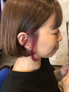 セレンディピティー(Serendipity) 重めボブ＋インナーカラー