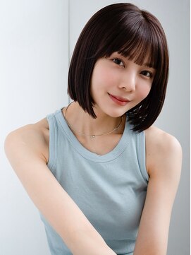 レノラ 本町(LENORA) ◯顎ラインボブぱっつん前髪フェイスレイヤーカット大人ボブ