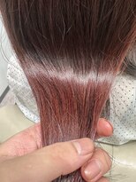 フォンド 津田沼(fond.)&nbsp;デザインカラー/レイヤーカット/ウェットヘア/オリーブベージュ