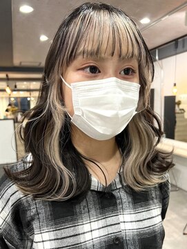 ツキ 横浜店(tuki) インナーカラーケアブリーチイヤリングカラーハイライトレイヤー