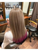 ヘアーアンドメイク アネラガーデン(HAIR&MAKE Anela garden) 裾カラー