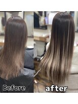 ルフレ 新宿歌舞伎町店(Reflet)&nbsp;シングルカラー/カット/髪質改善/バレイヤージュ/プルエクステ