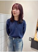顔周りレイヤーくびれレイヤーおくれ毛前髪万代新潟