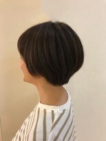 美容室ヒラトヤ 仙北店&nbsp;黒髪暗髪大人かわいいひし形小顔ショートボブ30代40代50代