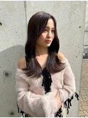 韓国レイヤー/ダークブラウン/艶髪